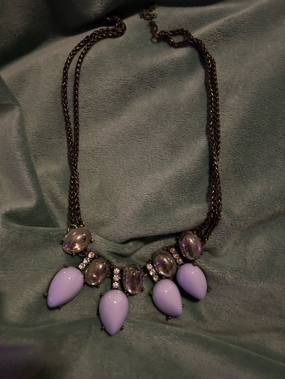BaubleBar Lavender Teardrop Statement Necklace